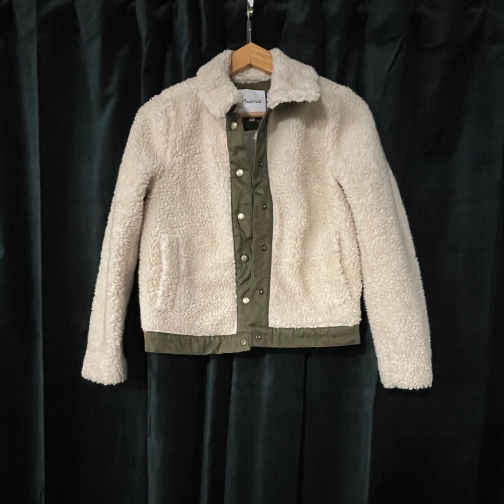Madewell Sherpa Jacket. Like new.